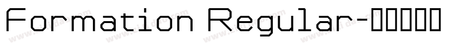 Formation Regular字体转换